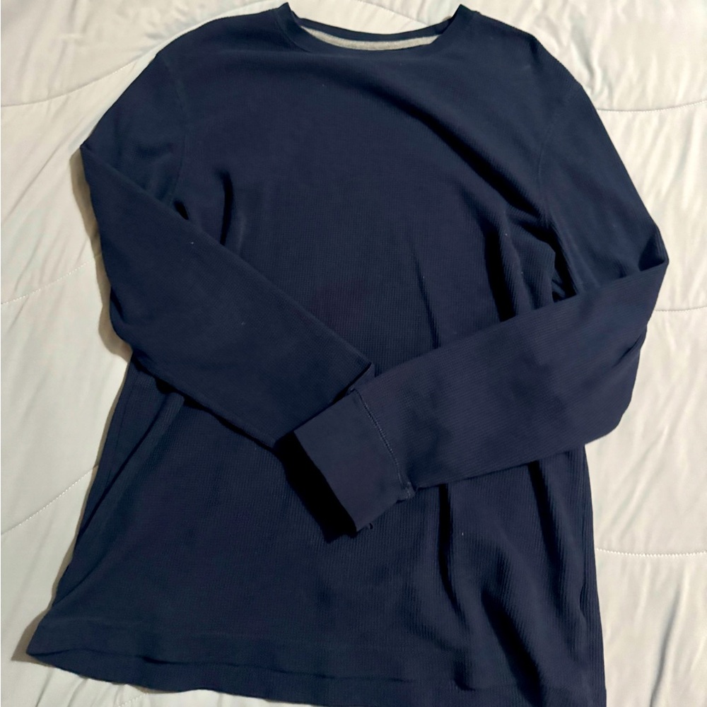 Navy Long Sleeve Top